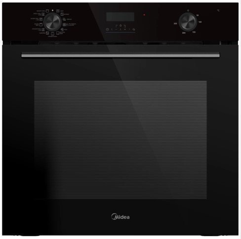 Wall Oven 13 Function 60cm with Air Fry and Steam Cleaning - Black