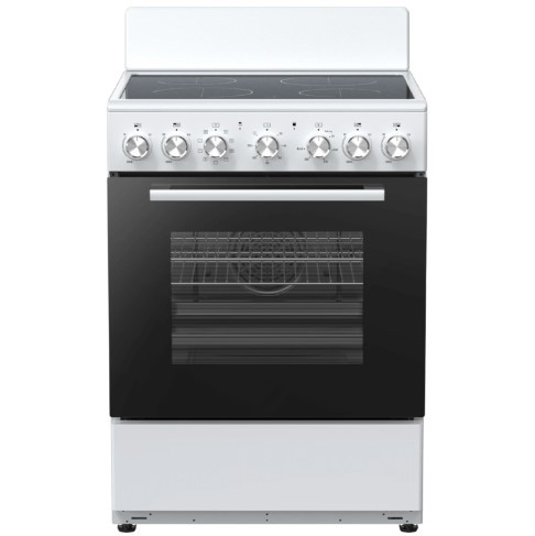 Freestanding Oven with Ceramic Cooktop 60cm - White