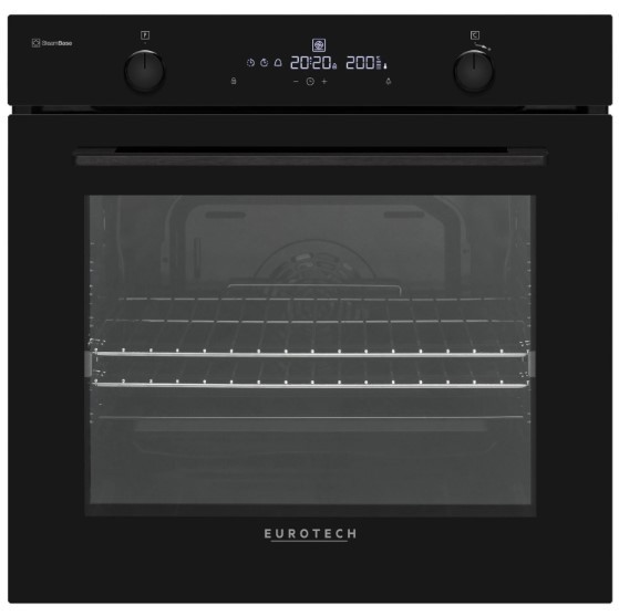 Wall Oven 60cm 10 Functions with Steam Cleaning - Black