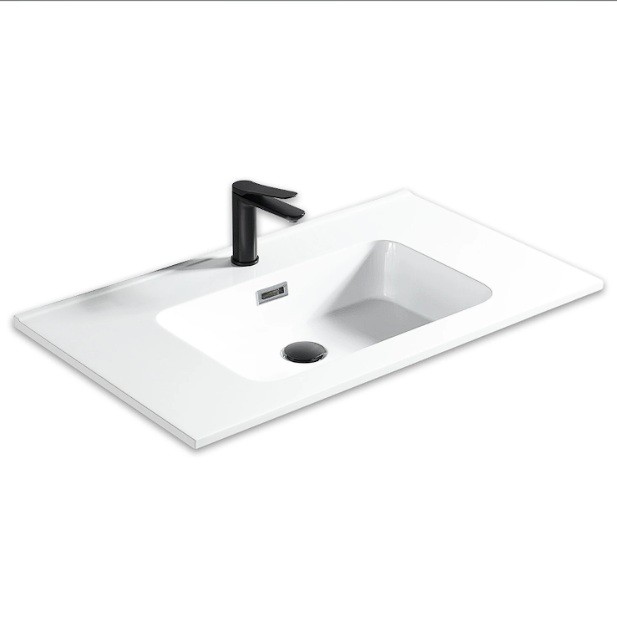Fremont Fluted Wall Vanity with Arc Top 800mm - Moonlight White