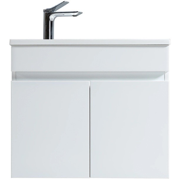 Vogue Maia Wall Vanity 600mm with Basin - White