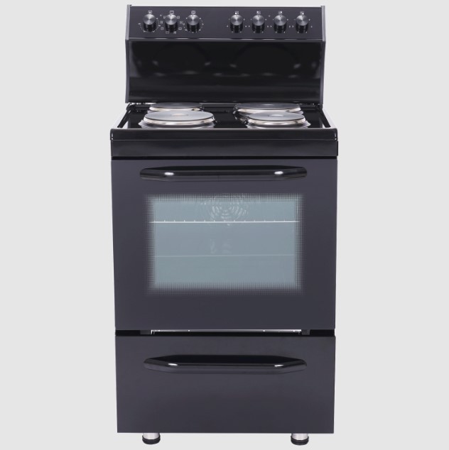 Vogue Freestanding Oven 60cm with Hotplates - Top Control - Black