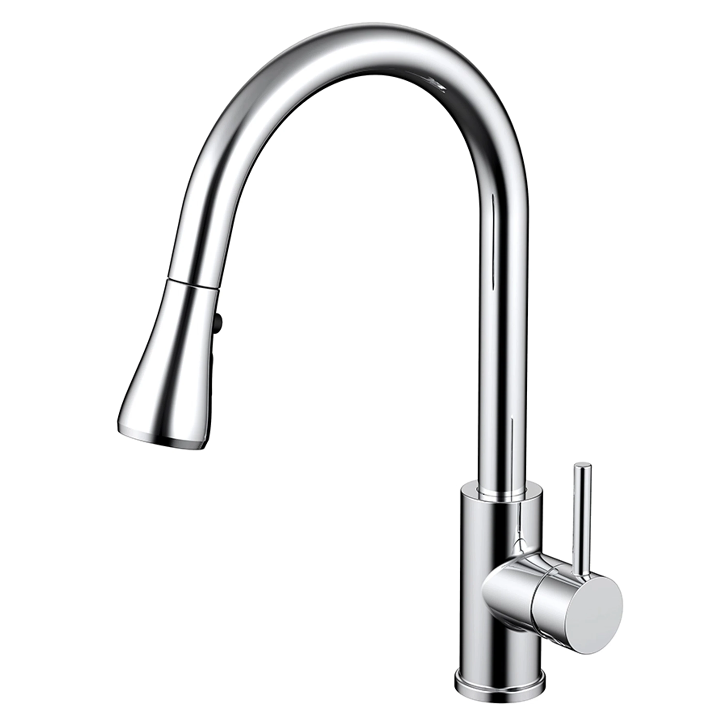 Vogue Linear Pull Out Kitchen Mixer - Chrome