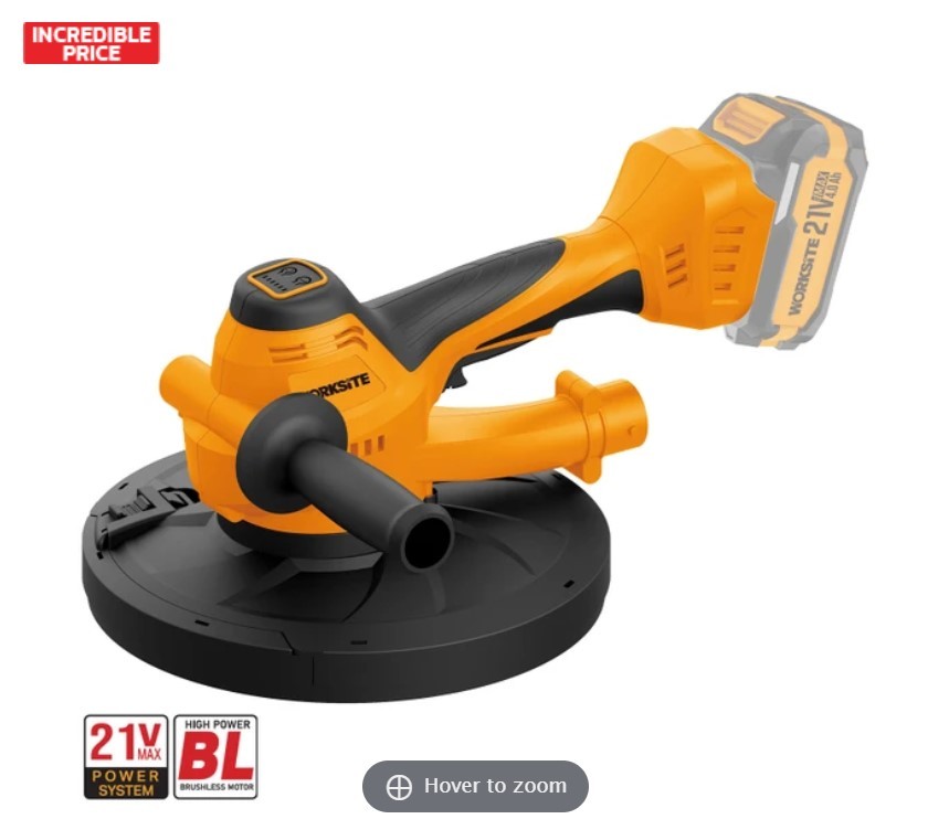 Brushless Dry Wall Sander 215mm 21V - SKIN ONLY - EXCLUDES BATTERY AND CHARGER