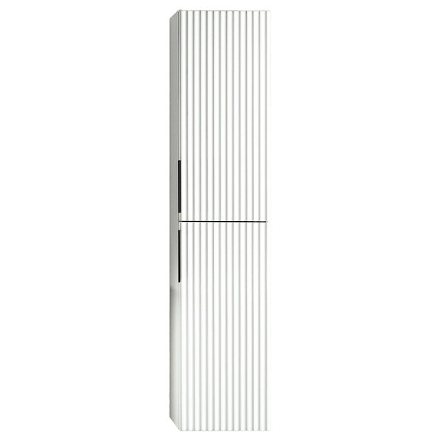 Soho Wall Side Cabinet Fluted 1600mm - Moonlight White
