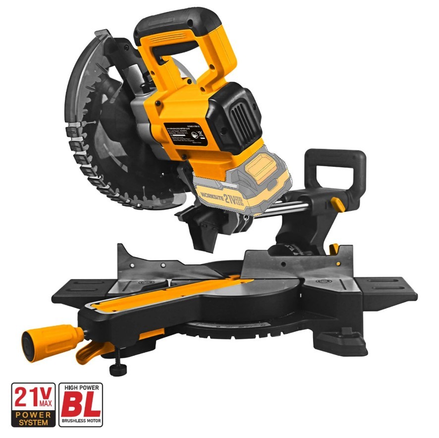 Brushless Mitre Saw 21V - SKIN ONLY - EXCLUDES BATTERY AND CHARGER