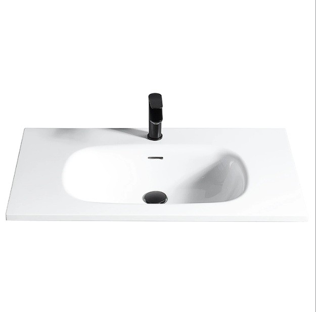 Curve Vanity Top 800mm - Matte White
