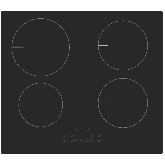 60cm Induction Cooktop with Boost and Timer Function