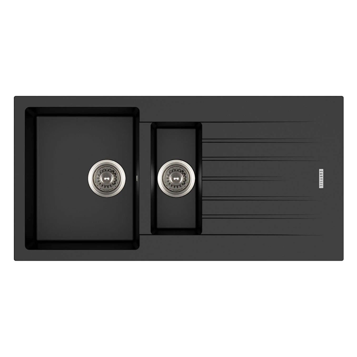 Carysil Composite Sink Insert 1000 x 500mm Black Tip Toe