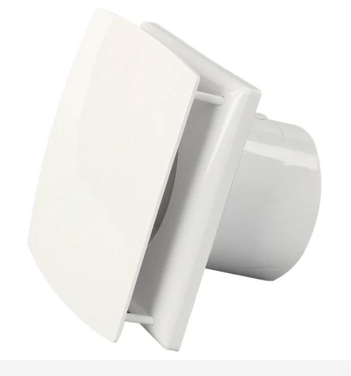 TDX Modern Bathroom Extractor Fan with Motion Sensor - White