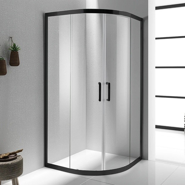 Arco Core Round Shower Door Kit 900mm Black