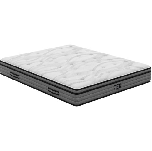 Queen Medium Plush Mattress - Light Grey
