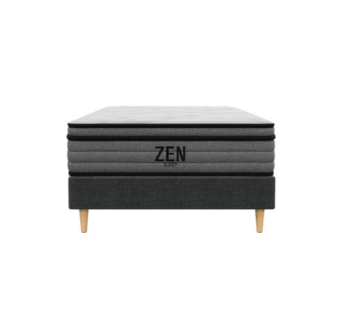 Classic Single Bed Frame with Medium Plush Mattress