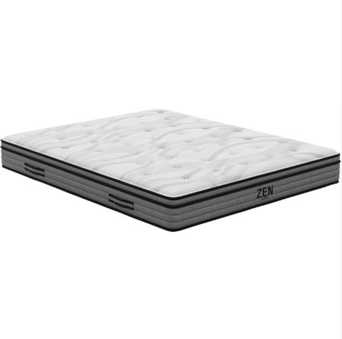 King Medium Plush Mattress - Light Grey