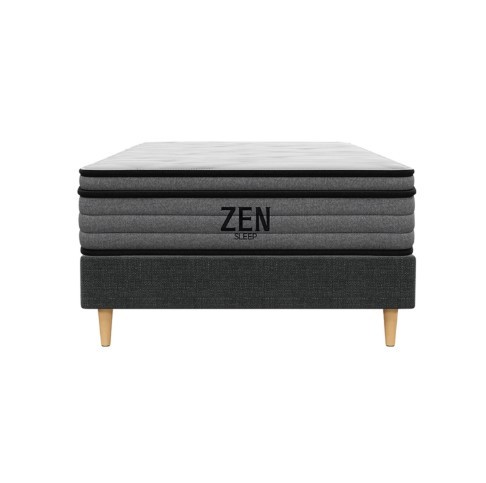 Classic King Single Bed Frame with Medium Plush Mattress