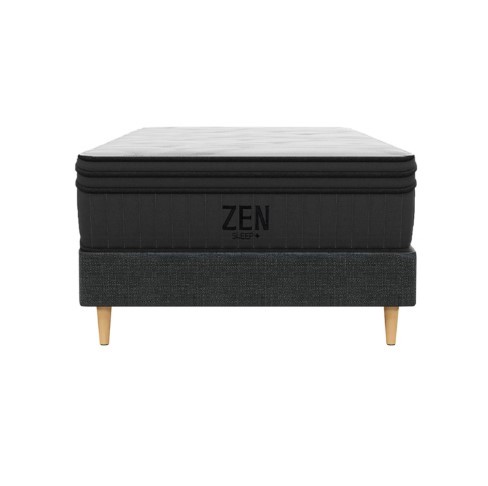 Classic King Single Bed Frame with Charcoal Plush Mattress