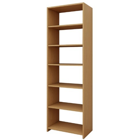 Wardrobe Floorstanding Tower with Shelves - Light Oak - W 630mm x H 2000mm