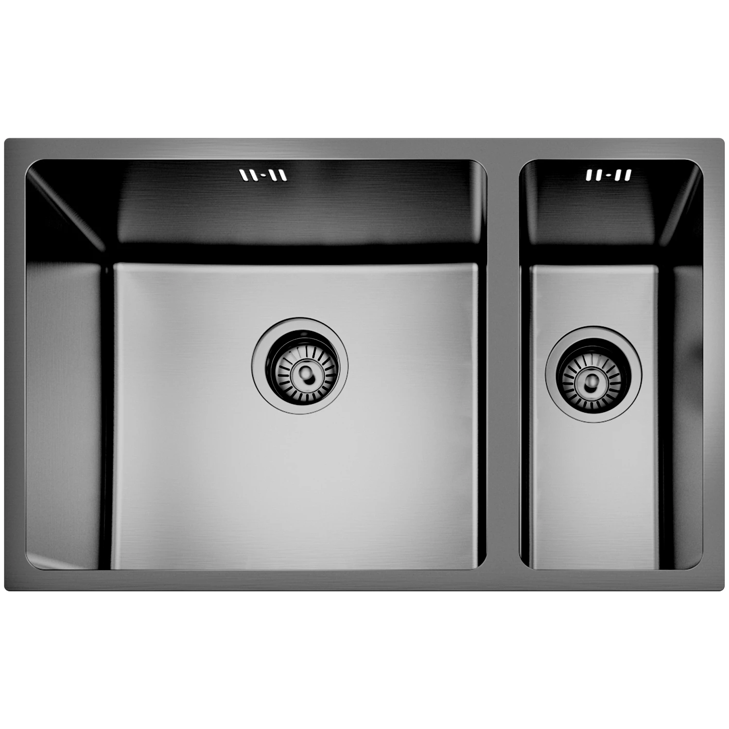 Klässich Rayon20 Double Bowl Sink Insert Gunmetal - 700mm