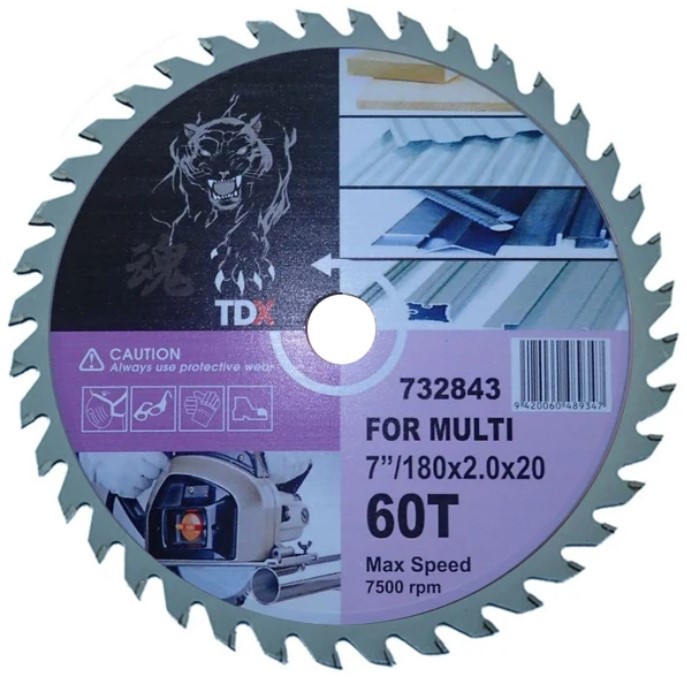 Circular Saw Blade 180mm 60T Multi-Material
