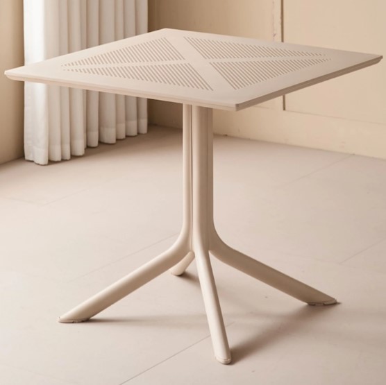 Urban Square Dining Table 800 x 750mm - Cream