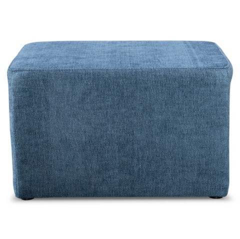 Rectangle Navy Ottoman