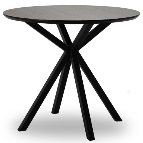 Modena Round Dining Table 900mm - Black Oak