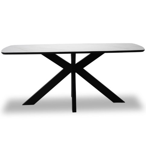 Zen Malena Dining Table 1800 x 900mm - White Marble