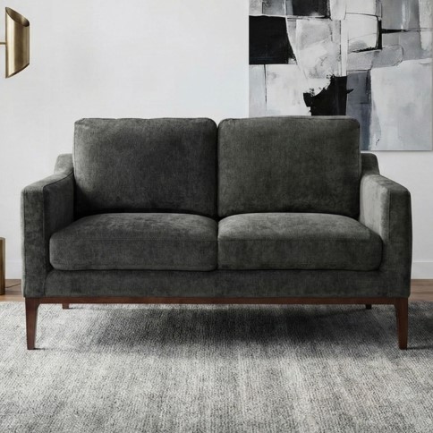 Hugo 2 Seater Sofa 1450mm Dark Grey