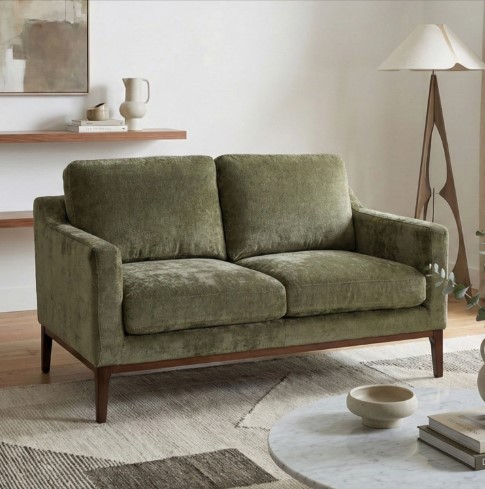 Hugo 2 Seater Sofa 1450mm Olive