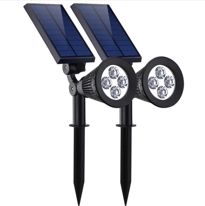 Outdoor Solar Power Garden Light - Pack of 2