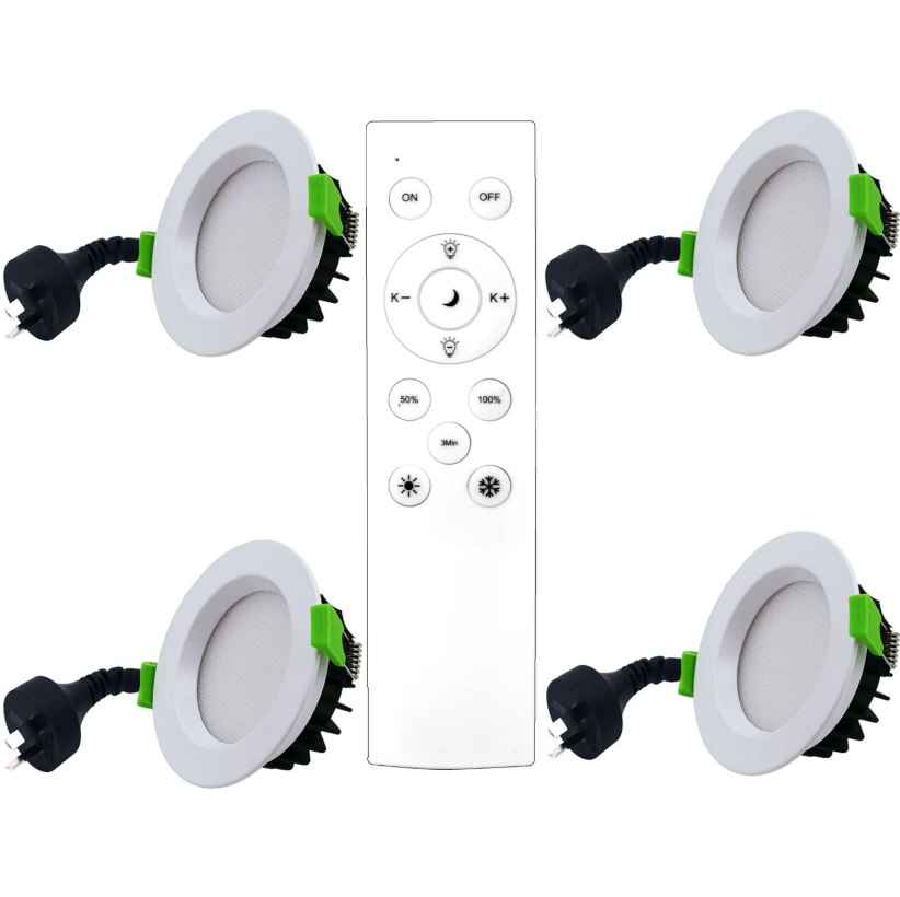 LED Downlight 12W Dimmable - 110mm (Cutout Ø90mm) Pack of 4