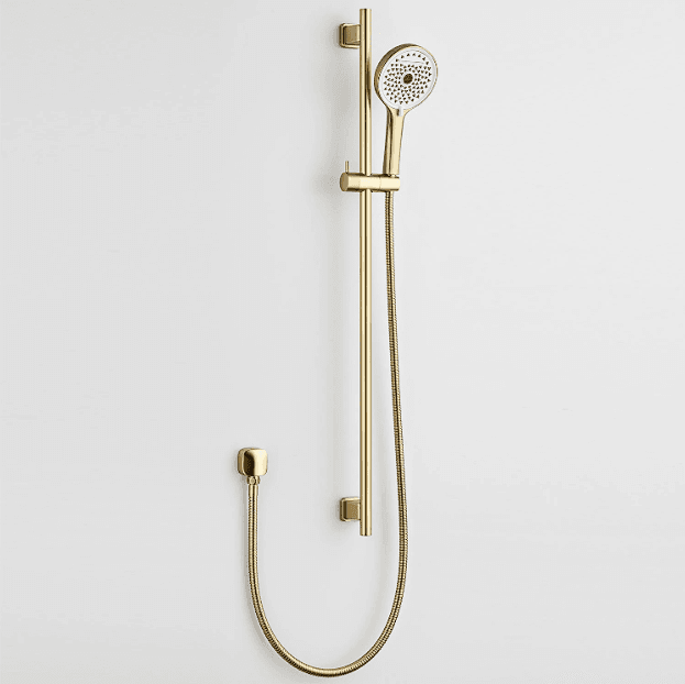 Slide Shower with Four Functions - Brushed Brass