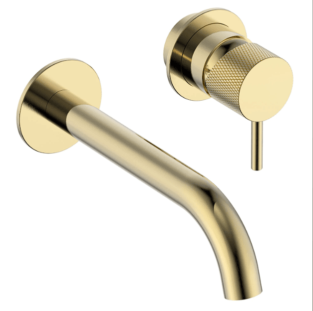 Diamond Concealed Basin Mixer - Brushed Brass