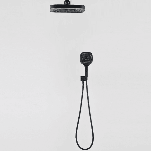 Concealed Rain Shower Set - Matte Black