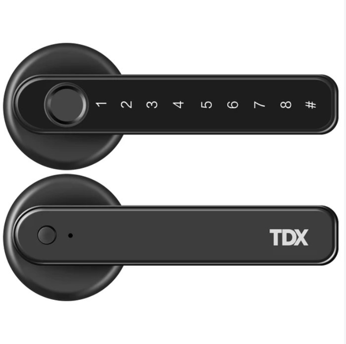 Smart Door Handle Lock - Black