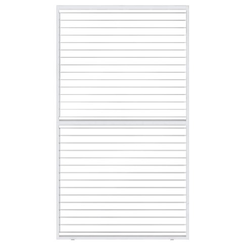 Louvre Wall Shutter for Pergola White - 120cm
