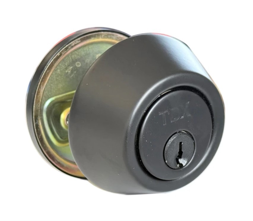 Single Cylinder Deadbolt - Matte Black