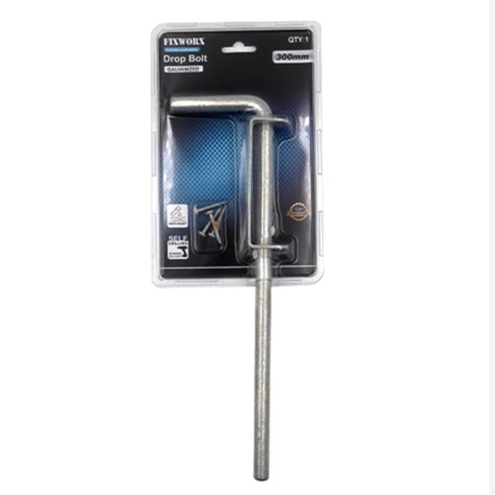 Drop Bolt Galvanised - 300mm