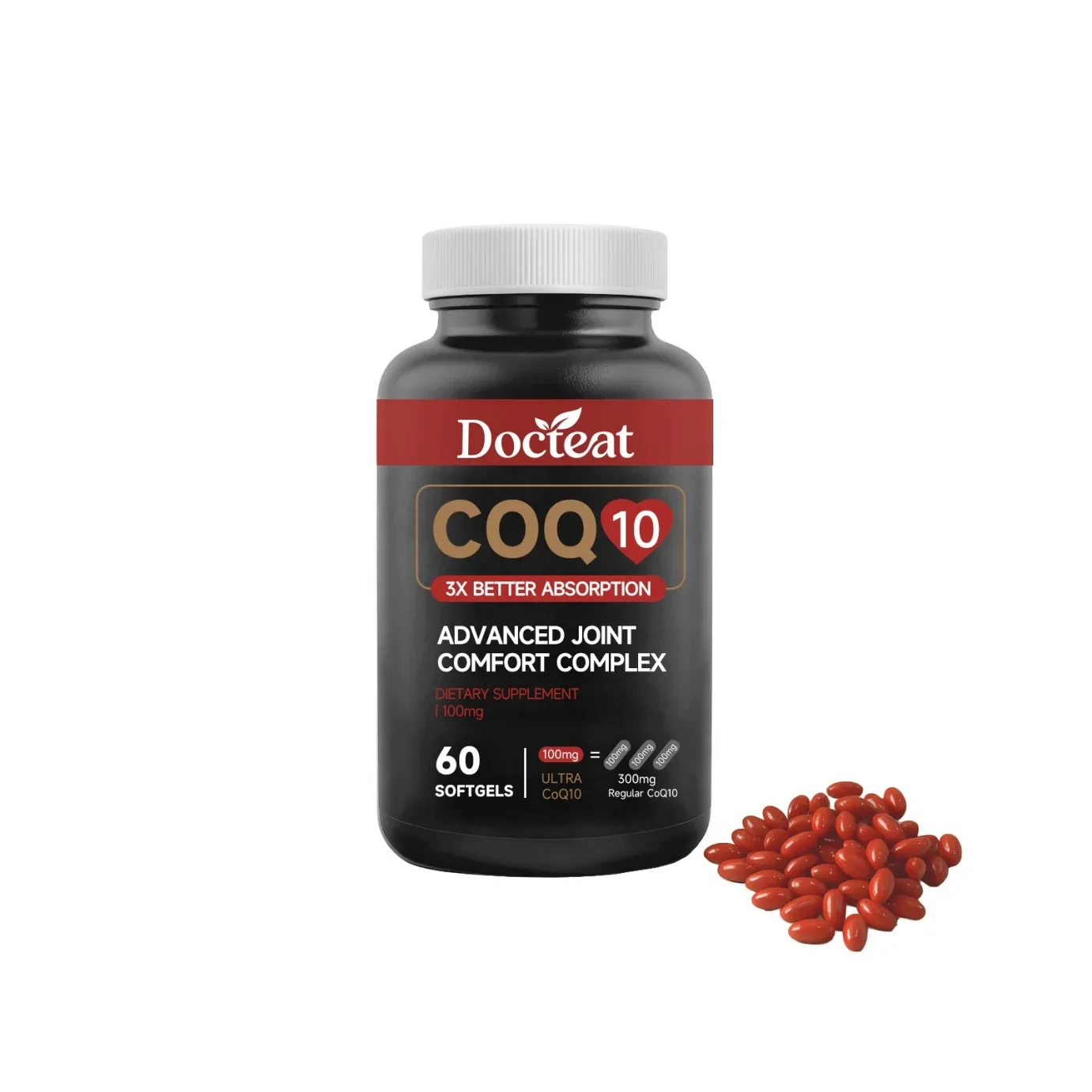 Docteat CoQ10 Advanced Joint Comfort Complex 60 Softgels
