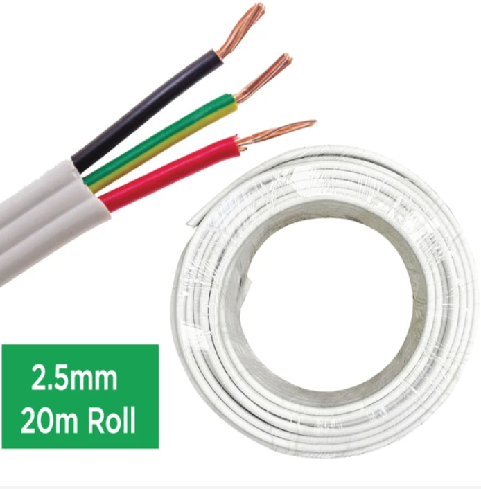 Electrical TPS Cable 2.5mm x 20M - White