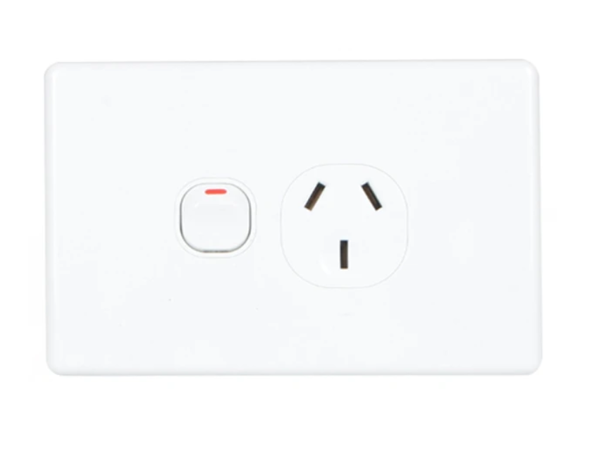 Classic Single Power Point 15A - Horizontal