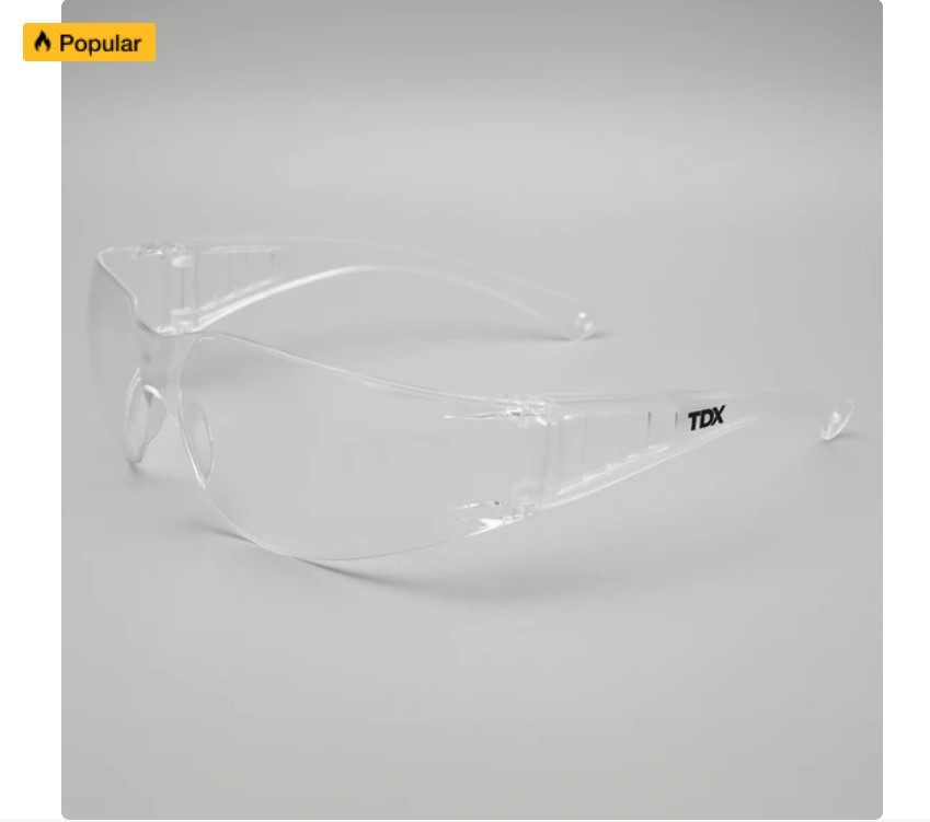 TDX Safety Glasses for Over Spectacles - Clear Frame