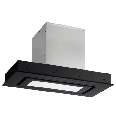 Vogue Integrated Powerpack Rangehood with Black Fascia 780m³/h - 600mm