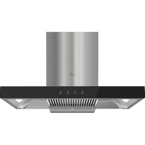 Midea T-Canopy Rangehood 90cm 1500m³/h - SS & Black - Touch