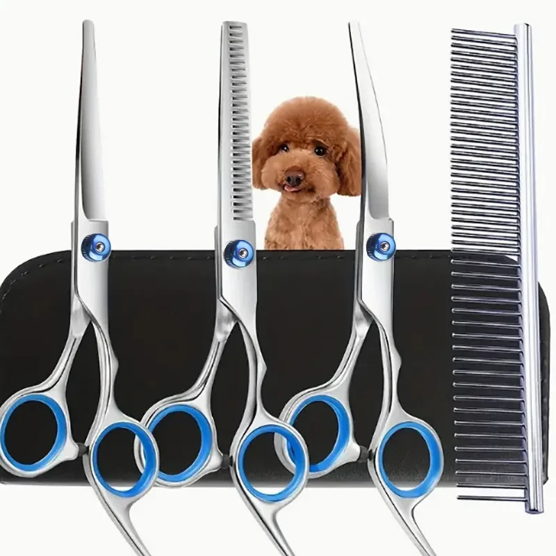 8" Pro. PET GROOMING Shears 4Pcs set with Comb