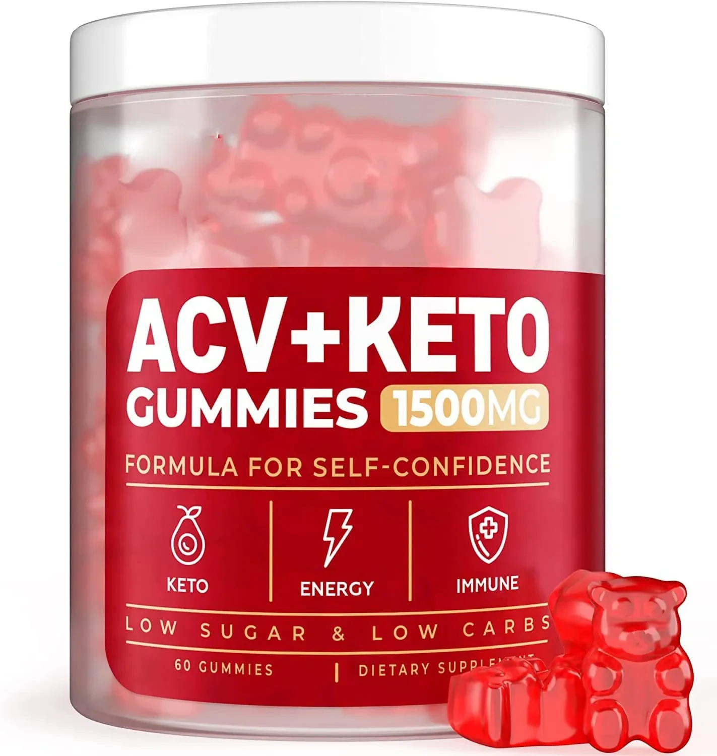 ACV + Keto Gummies 1500mg