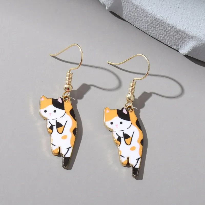Cute Cat Dangle Earrings