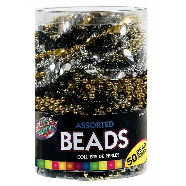 Glitz & Glam Plastic Beaded Necklaces (Pack of 50)