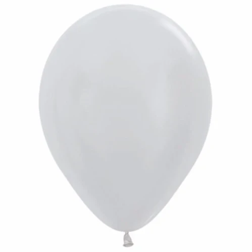 Balloons - Metallic Pearl Silver - Pack of 25