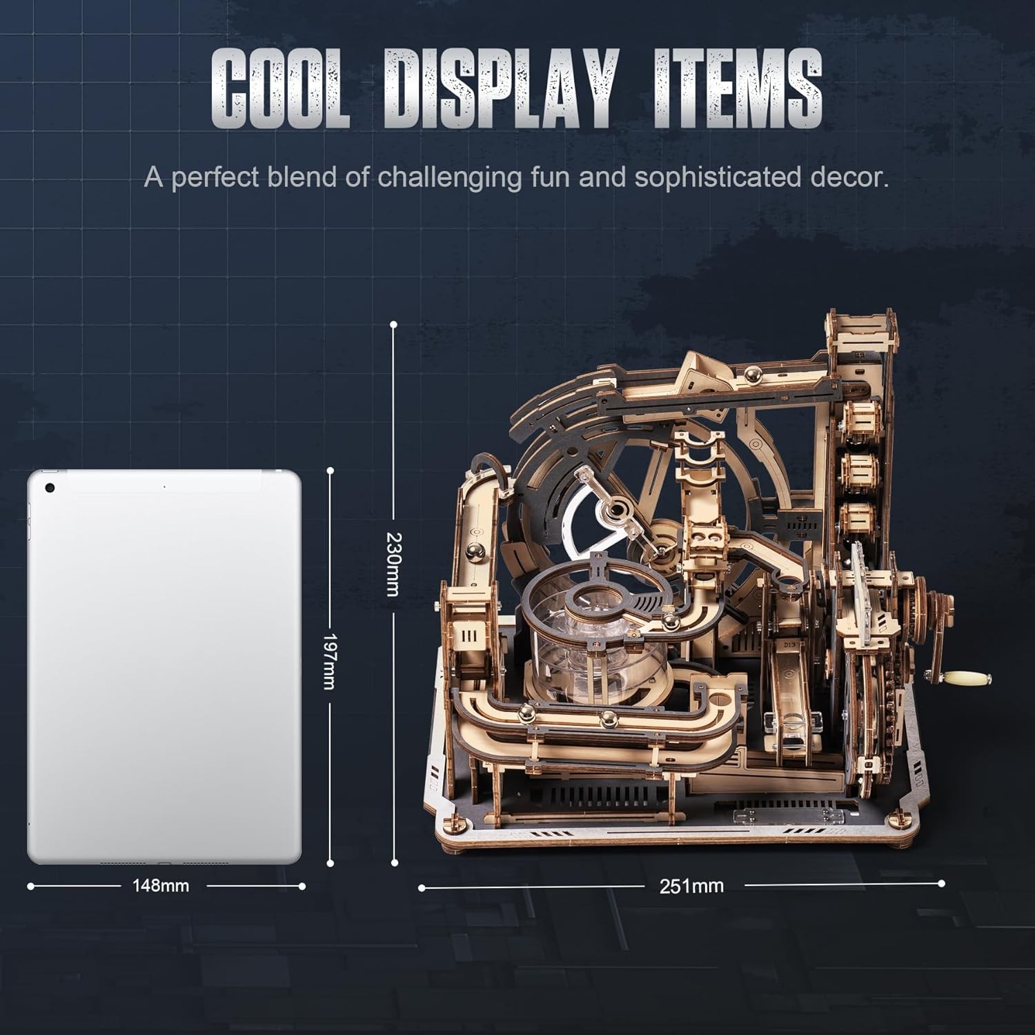 Marble Spaceport Marble Run 3D Wooden Puzzle